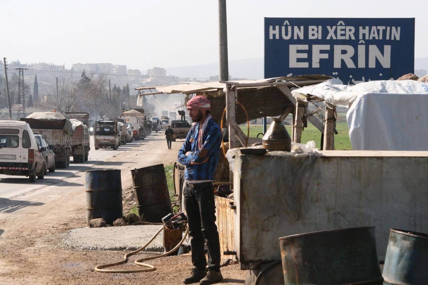 Public signs in Kurdish Efrîn, February 3, 2015