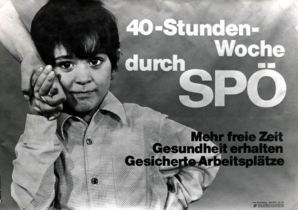 40-Stunden-Woche durch SPÖ (Artikel: Bruno Kreisky Biografie)
