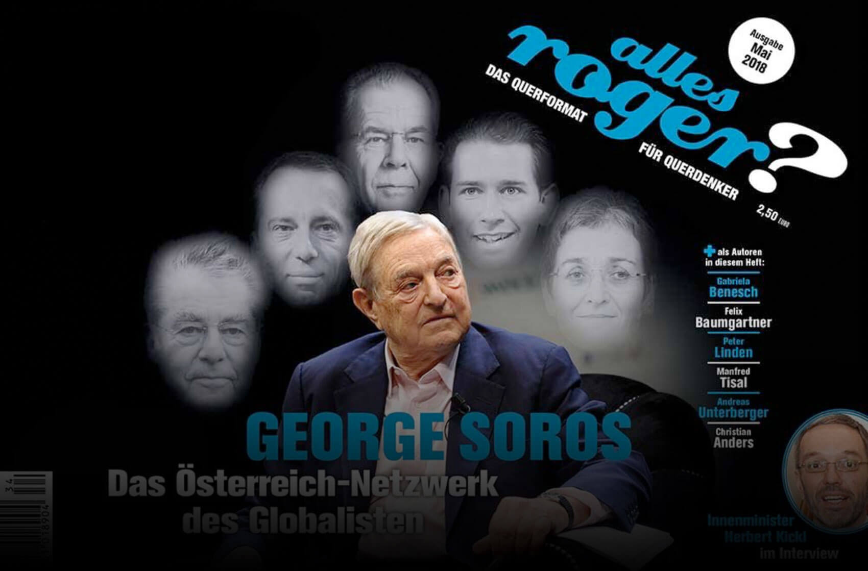 FPÖ-Ministerien sponsern Zeitschrift für rechte Verschwörungen und Antisemitismus