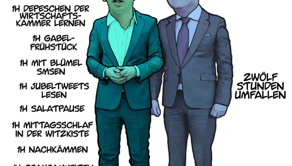 Comandantinas Schaubilder: Zwölfstundentag