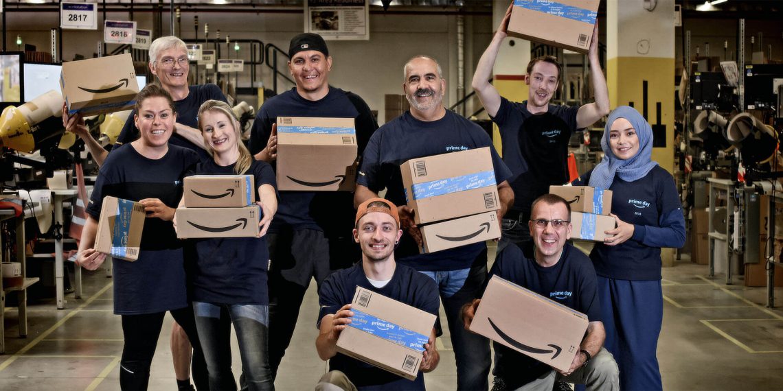 Amazon-Beschäftigte streiken während der Aktionstage