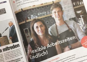 Inserat für den 12-Stunden-Tag in Zeitung