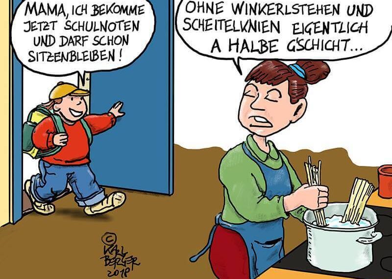 karl berger karikatur schulnoten