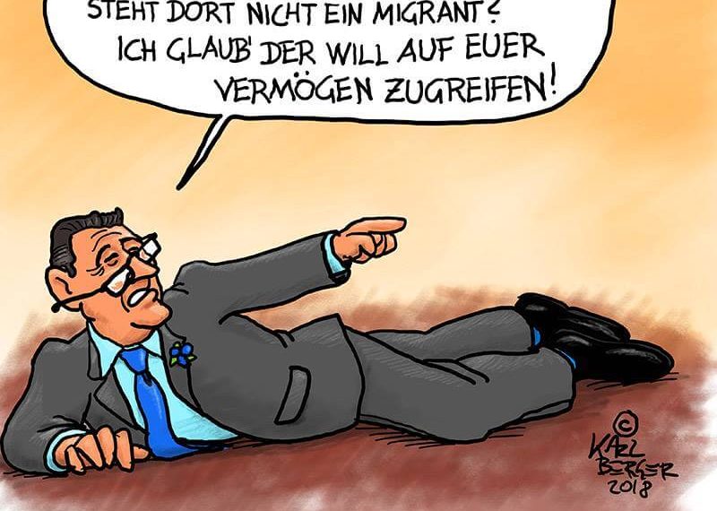 Strache ist umgefallen