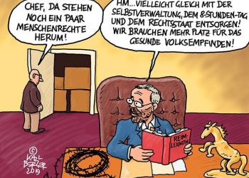Da stehen noch ein paar Menschenrechte rum …
