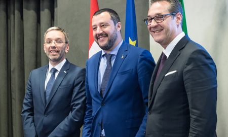 Matteo Salvini, Heinz Christian Strache und Herbert Kickl