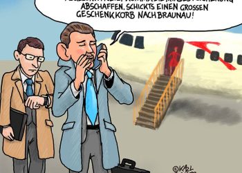 Sebastian Kurz Cartoon
