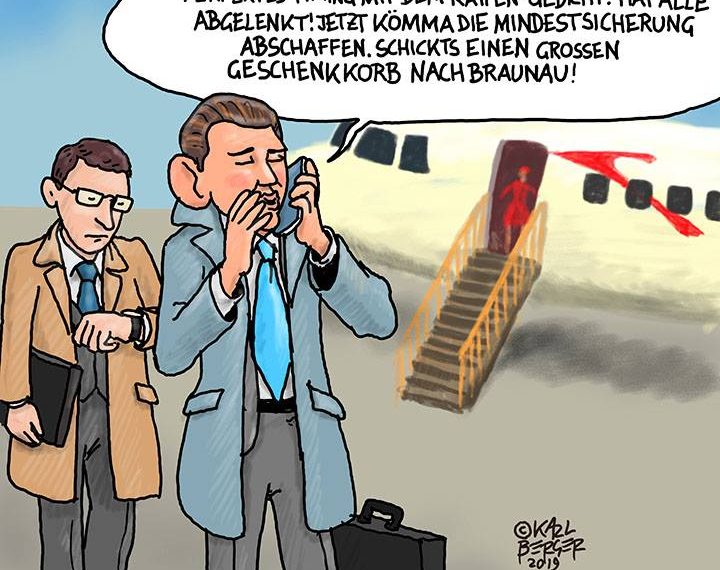 Sebastian Kurz Cartoon