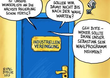 Cartoon Industriellenvereinigung