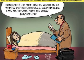 Krankenstands-Kontrolle – nochmals gut gegangen!