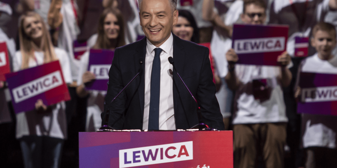 Robert Biedroń während der polnischen Parlamentswahlen 2019