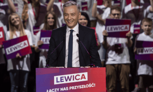 Robert Biedroń während der polnischen Parlamentswahlen 2019