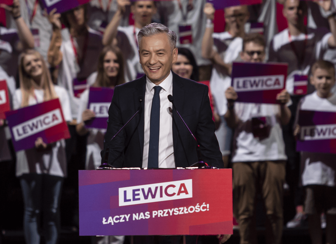 Robert Biedroń während der polnischen Parlamentswahlen 2019