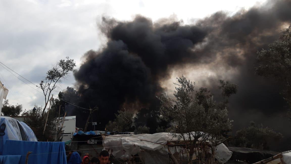 Brand im Flüchtlingslager Moria: Mindestens zwei Kinder sollen in den Flammen gestorben sein