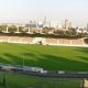 Das Foto zeigt das neu renovierte Stadion des First Vienna FC an der Hohen Warte.