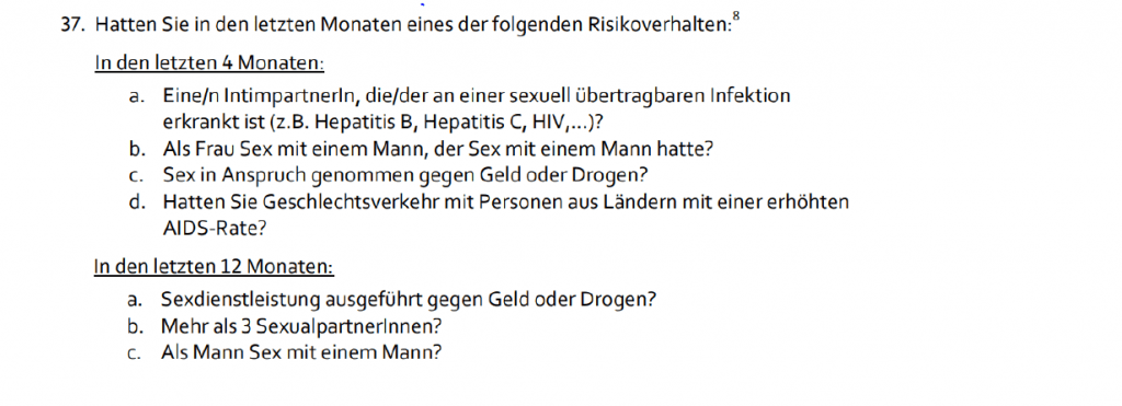 Blutspende für homosexuelle Männer ist in Österreich de facto verboten