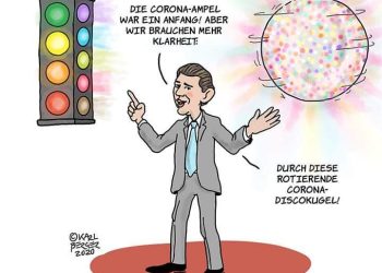Kurz präsentiert die Corona-Diskokugel