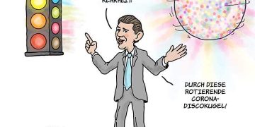 Kurz präsentiert die Corona-Diskokugel
