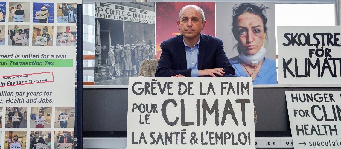 Der sozialdemokatische EU-Abgeordnete Pierre Larrouturou ist im Hungerstreik für Klima, Gesundheit und Arbeitsplätze