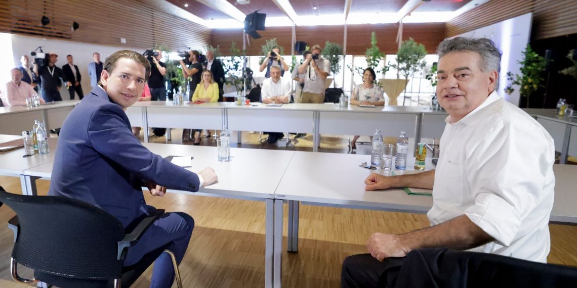 Ministerrat mit ÖVP und Grünen - Foto: BKA/Wenzel