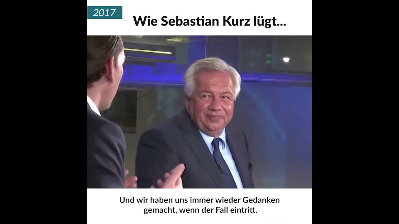 Wie Sebastian Kurz 2017 vor laufender Kamera mit Wolfgang Fellner über seine Umfragen plaudert
