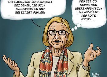 Mikl-Leitner entschuldigt sich beim roten Gsindl... Wenn´s sein muss...