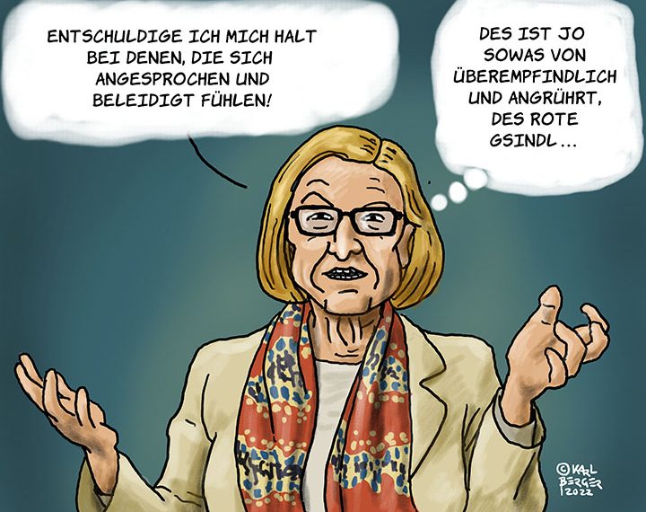 Mikl-Leitner entschuldigt sich beim roten Gsindl... Wenn´s sein muss...