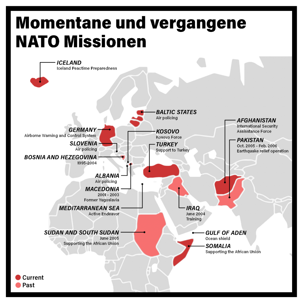 NATO erklärt: Momentane und vergangene NATO Missionen