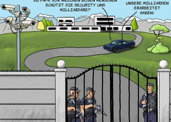 Wenn sich die, die schlechte Löhne zahlen und gegen Umverteilung lobbyieren, vor sozialen Unruhen fürchten.