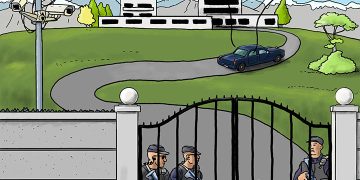 Wenn sich die, die schlechte Löhne zahlen und gegen Umverteilung lobbyieren, vor sozialen Unruhen fürchten.