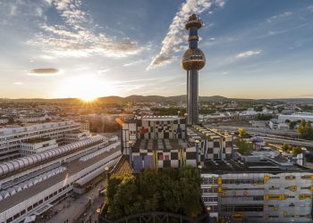 Stromgewinnung in Wien - Spittelau. Foto: Wien Energie/Hofer, zVg WIRD FÜR BLINDE und MOUSE OVER ANGEZEIGT
