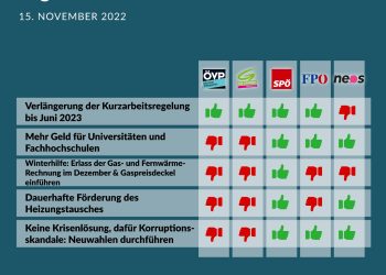 Budget-Nationalratssitzung 15. bis 18. November: So haben die Parteien abgestimmt