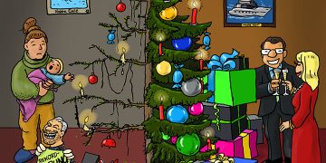 Arm und Reich zu Weihnachten