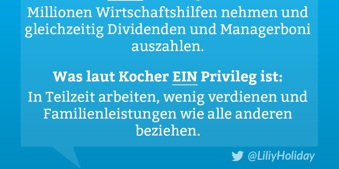 BM Kocher sieht Teilzeit als Privileg.