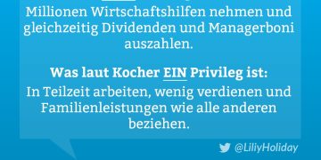 BM Kocher sieht Teilzeit als Privileg.