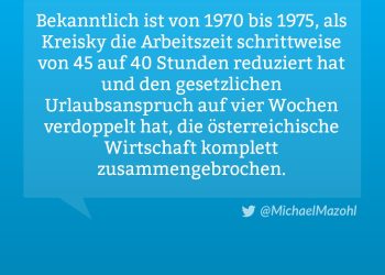 Arbeitszeitverkürzung unter Bruno Kreisky