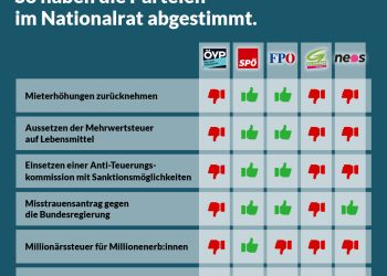 Nationalratssitzung von 12. Mai 2023: So haben die Parteien abgestimmt