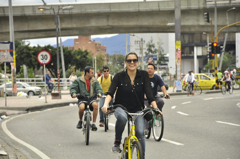 Kolumbiens Hauptstadt ist sonntags für Fahrräder reserviert