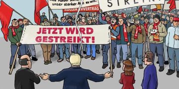 Die Metaller streiken!