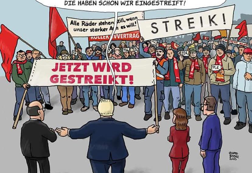 Die Metaller streiken!