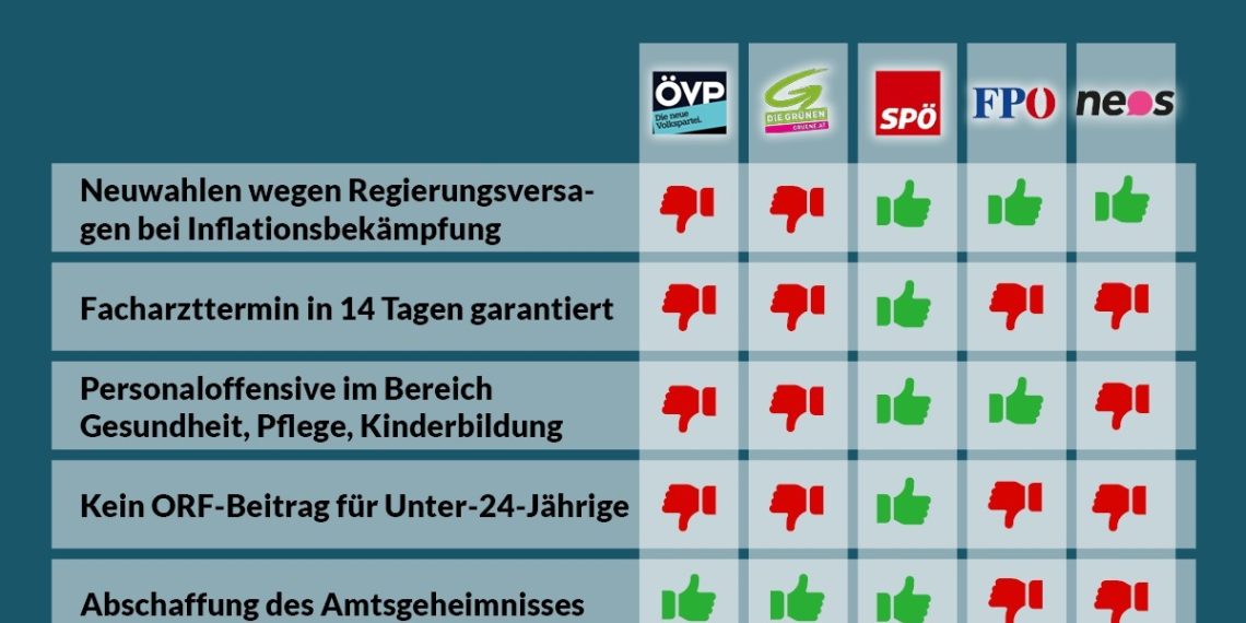 Nationalratssitzung vom 31. Jänner 2024: So haben die Parteien abgestimmt