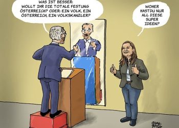 Kickl probt eine Rede