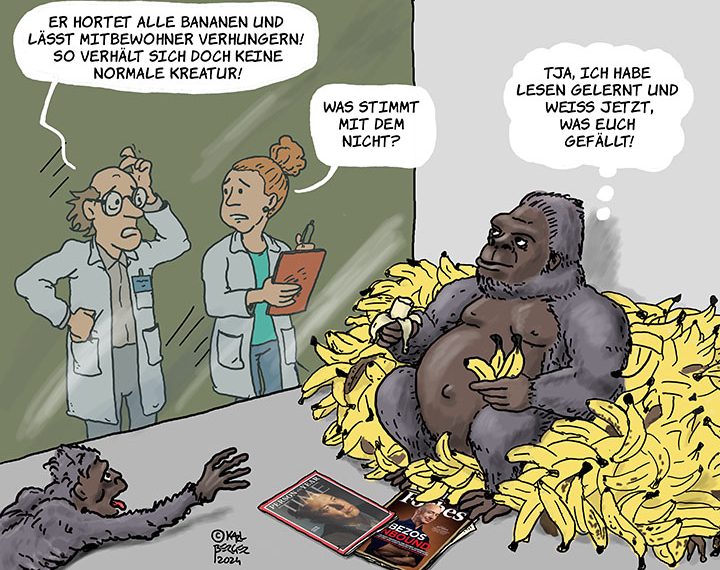 Wenn Affen lesen lernen...