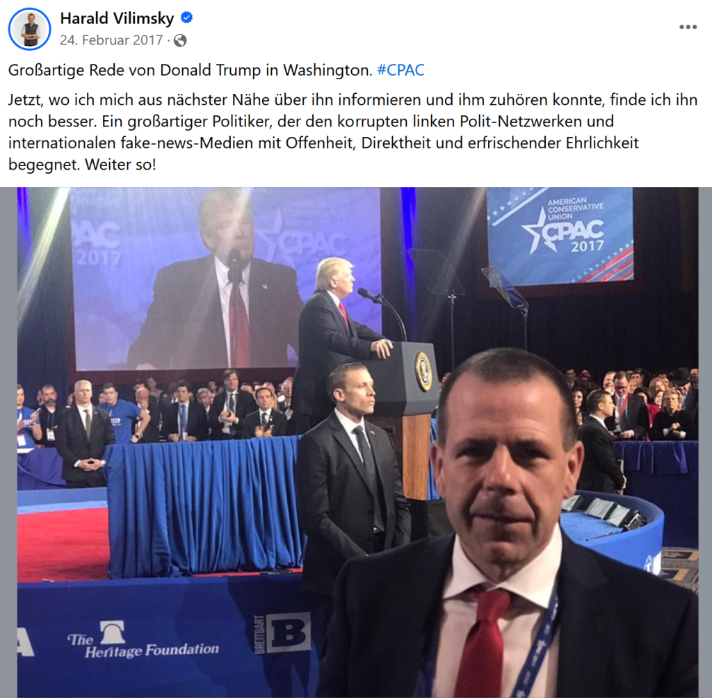 FPÖ Trump Verbindungen