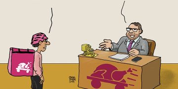 Essenslieferanten arbeiten für Hungerlohn