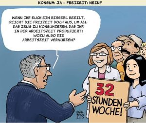 Konsum: Ja - Freizeit: Nein?