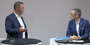 Andreas Babler, Herbert Kickl, Elefantenrunde, Screenshot ORF