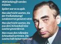 Zitat: Die Ereignisse von 1933 bis 1945 hätten spätestens 1928 bekämpft werden müssen. Später war es zu spät. Man darf nicht warten, bis der Freiheitskampf Landesverrat genannt wird. Man darf nicht warten, bis aus dem Schneeball eine Lawine geworden ist. Man muss den rollenden Schneeball zertreten. Die Lawine hält keiner mehr auf. Erich Kästner