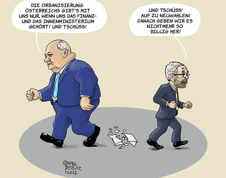 FPÖ-ÖVP Koalitionsverhandlungen gescheitert