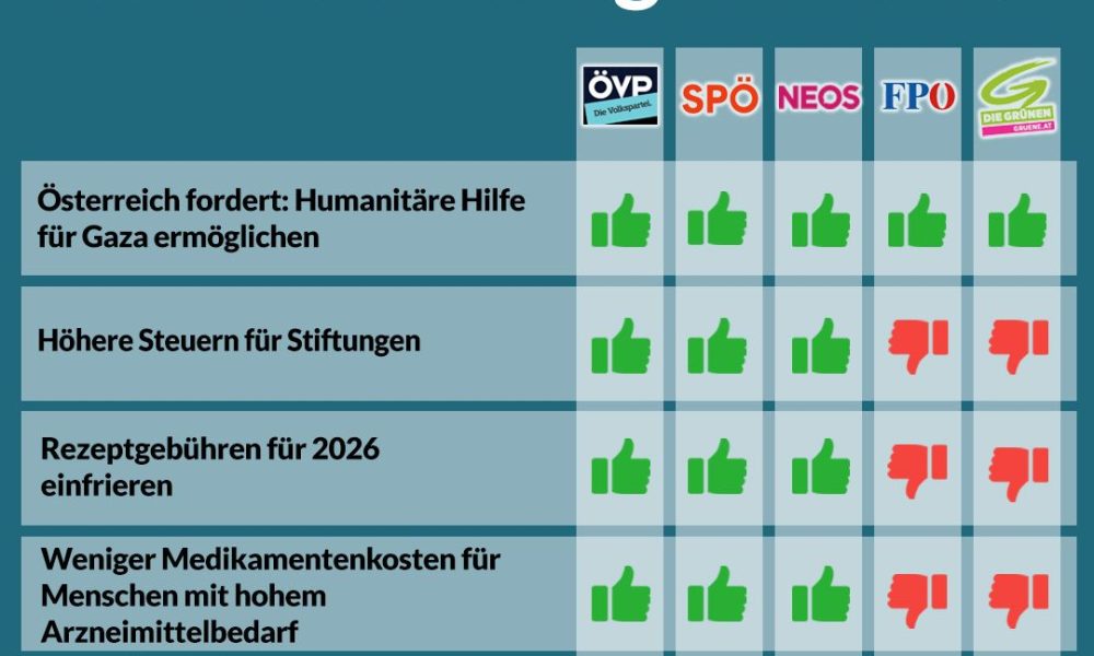 Nationalratssitzung vom 22. Mai – So haben die Parteien abgestimmt!